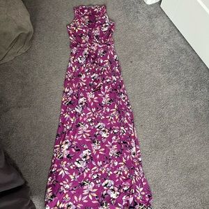 Purple wrap maxi